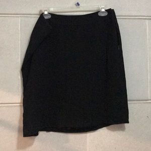 Black mini skirt